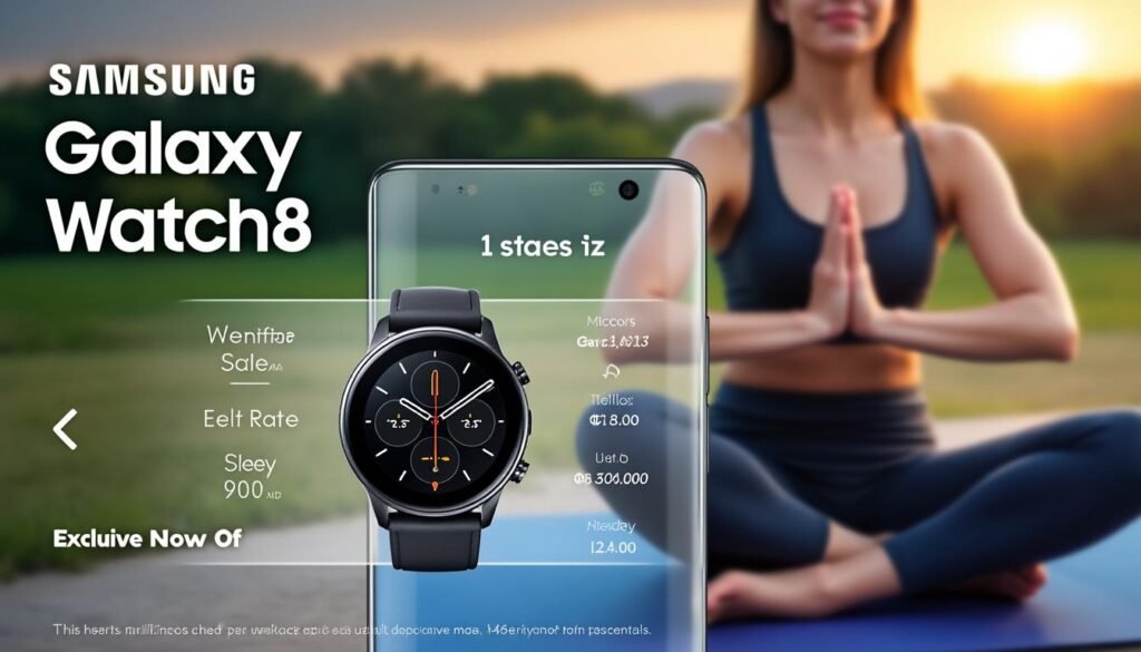 découvrez la montre connectée samsung galaxy watch8 en promotion, alliant bien-être et santé. suivez vos activités, mesurez votre fréquence cardiaque et profitez de ses fonctionnalités avancées pour un quotidien équilibré et dynamique.