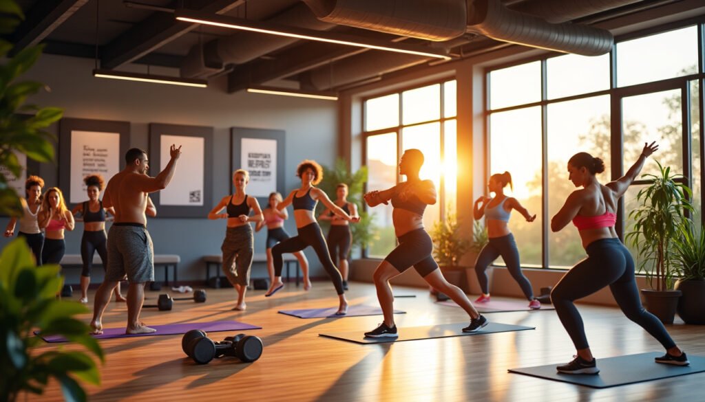 participez à la séance de remise en forme du mardi soir et faites le plein d'énergie ! un rendez-vous sportif convivial pour booster votre forme et votre motivation, dans une ambiance dynamique et bienveillante.